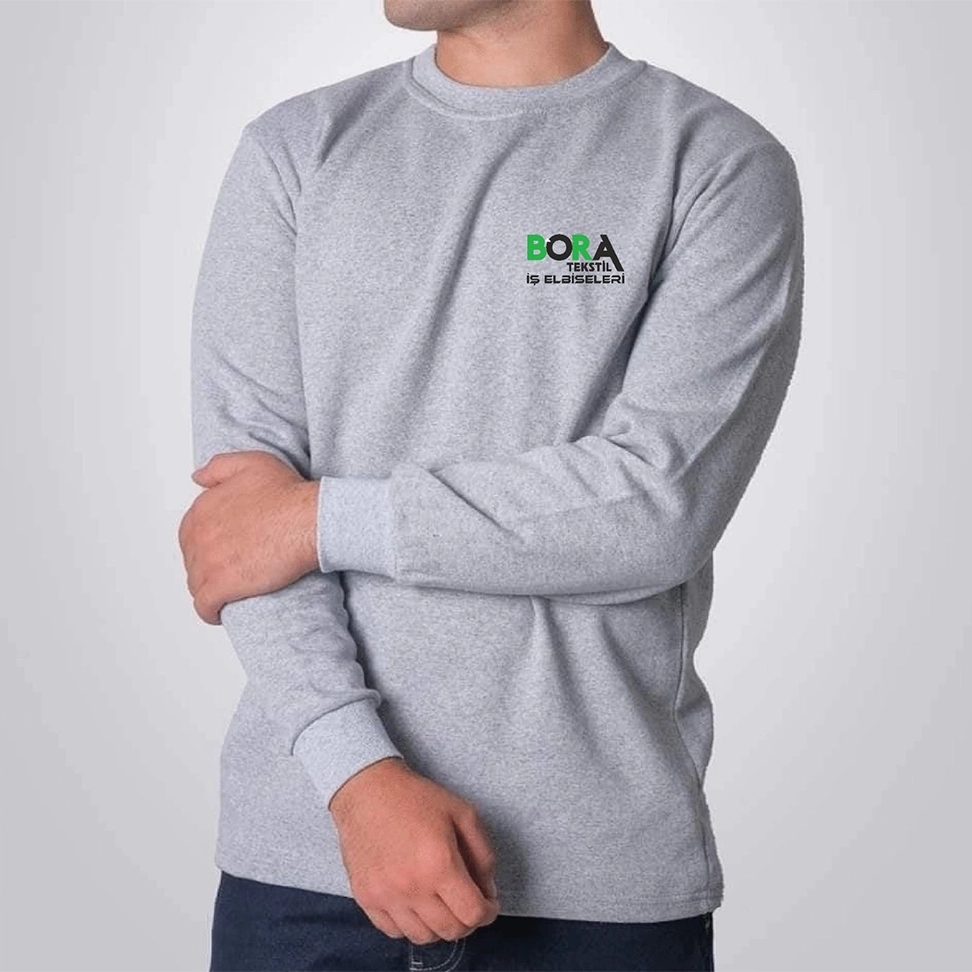 Uzun Kollu Bisiklet Yaka İş Tişörtü